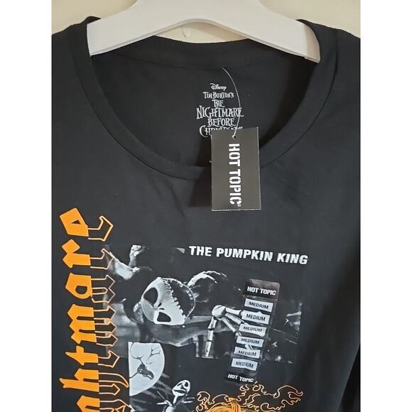Nightmare Before Christmas Pumpkin King T-Shirt Disney Size Medium Black - Picture 5 of 7